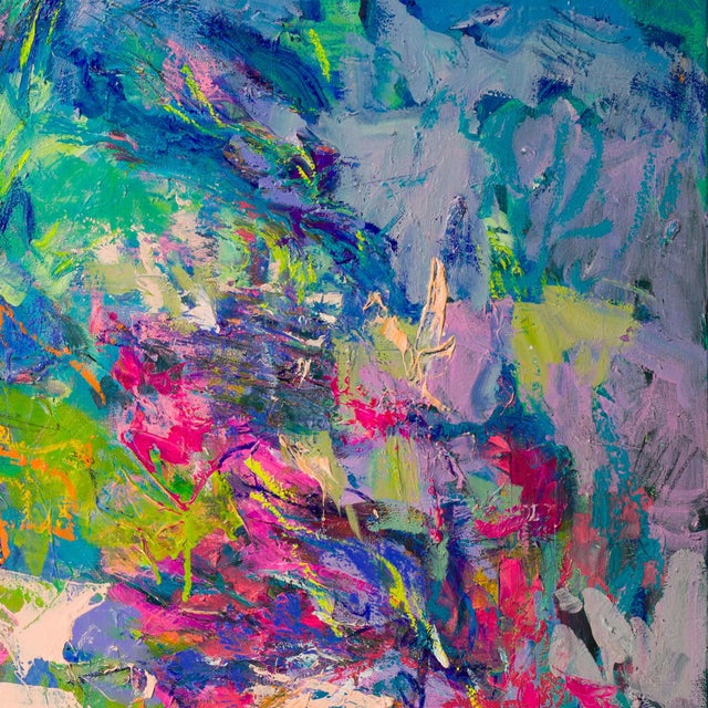 Early 21st Century Forevermore 1 by Dorothy Fagan | Oil on Canvas Abstract composition with soft colors and textures. For Sale - Image 5 of 5