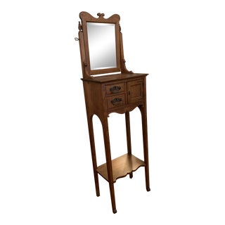 19th Century Victorian Style Shaving Station/Vanity For Sale