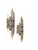 Set of two large and rare wall lamps produced in the 1970s by Poliarte, designed by Albano Poli. Highly decorative objects...