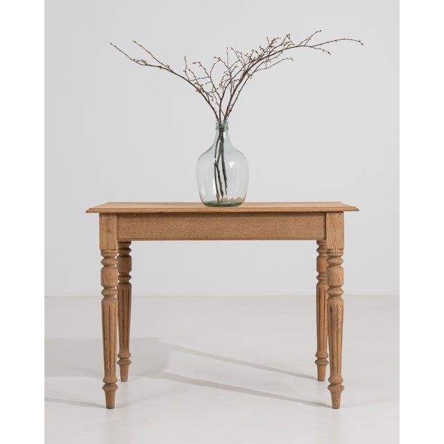 19th Century French Louis XVI Oak Side Table For Sale - Image 12 of 15