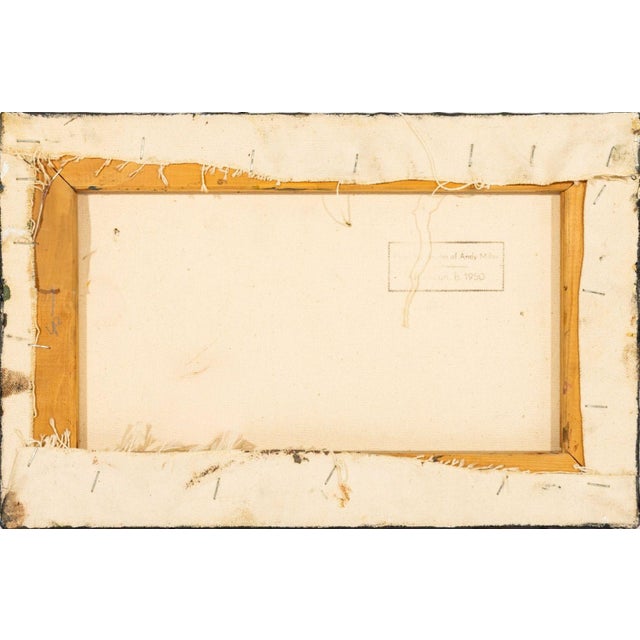 Late 20th Century Andy Miller Abstract Composition Oil on Canvas For Sale - Image 5 of 6