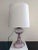 Glass Mid 20th Century Purple Glass Table Lamp For Sale - Image 7 of 7