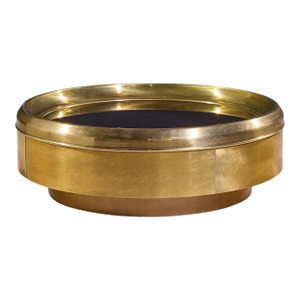 Mastercraft Mid Century Brass and Mirrored Round Coffee Table