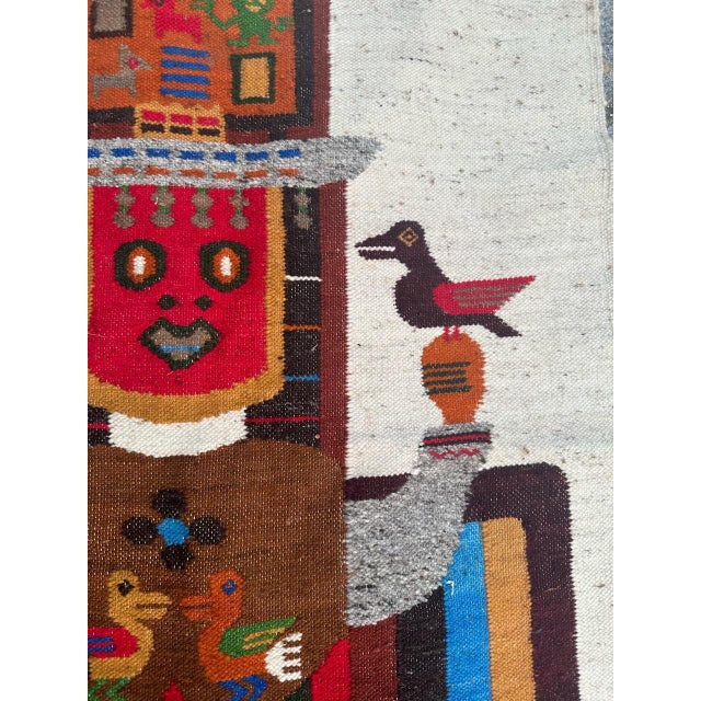 Gray Vintage Equator Tapestry, 1970s For Sale - Image 8 of 17