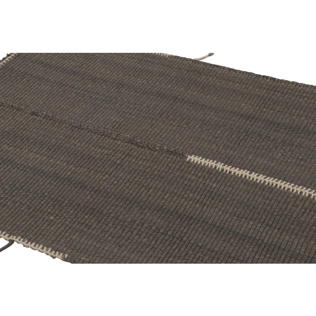 Handwoven in wool, this 4x4 contemporary Kilim is from an exciting new custom-capable flatweave collection by Rug & Kilim....