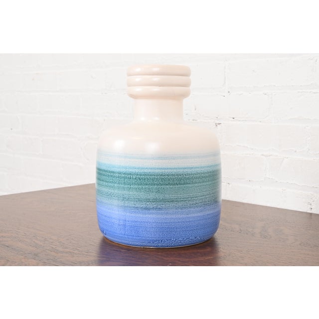 Mid-Century Modern Mid-Century Modern Glazed Ceramic Vase by Beit Hayotser For Sale - Image 3 of 9