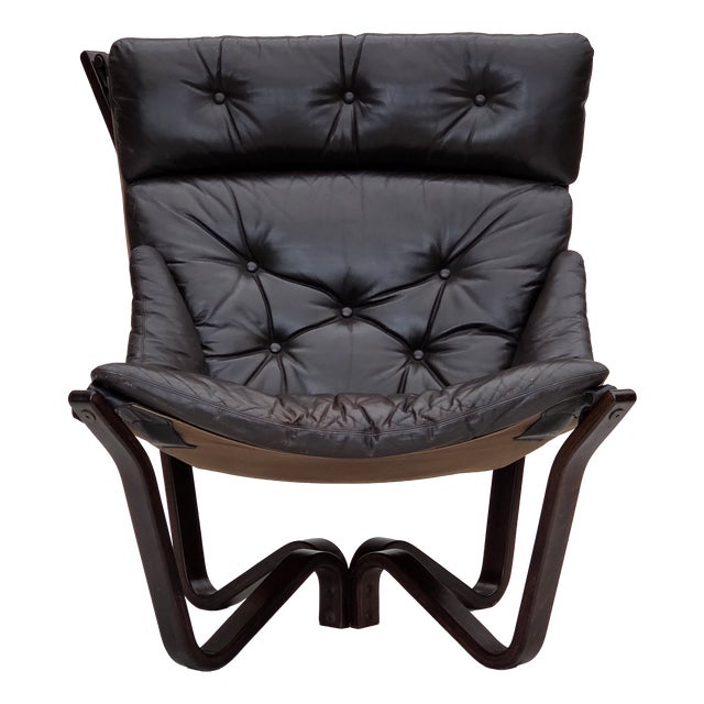 Norwegian Viking Lounge Chair by Jim Myrstad, 1970s For Sale