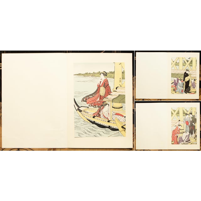 Rare XL 1964 Kiyonaga, First Edition Collection of 24 Masterpieces in an Original Case and Box For Sale - Image 4 of 18