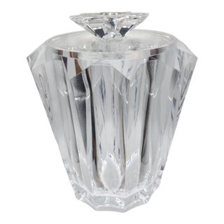 Judith Kruger Lucite Lidded Ice Bucket For Sale