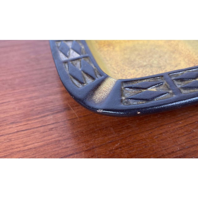 Mid-Century Modern Yellow Danish Studio Pottery Ashtray Bowl from Frank Keramik, 1960s For Sale - Image 6 of 18