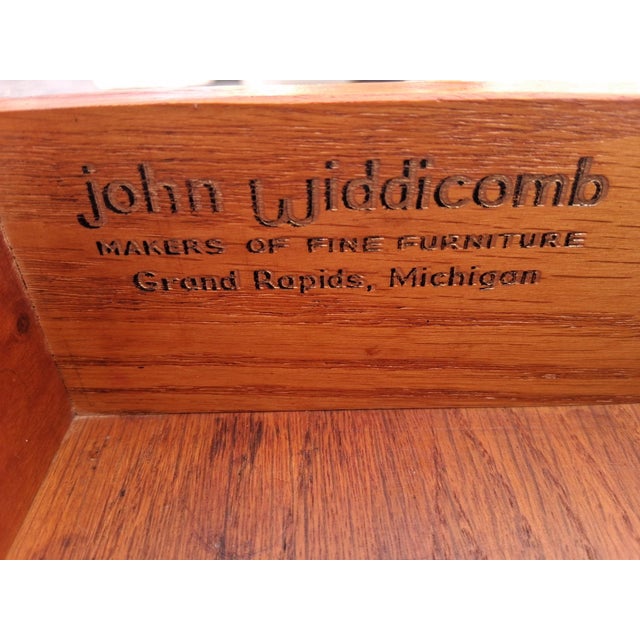 1940's Campaign Nightstands Brass Pulls by John Widdicomb a - Pair For Sale - Image 9 of 18