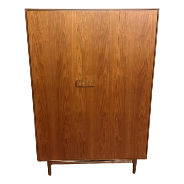 G-Plan Ib Kofod Larsen Teak & Rosewood Wardrobe Armoire For Sale