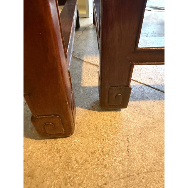 Antique Qing Dynasty Style Hand Carved Solid Rosewood Chairs a Pair For Sale - Image 11 of 12