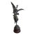 Early 20th Century Bronze Statue "Stelle" Winged Woman Angel Standing on Stared Globe Signed Par Rousseau For Sale