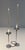 Design/One silver metal candlestick For Sale - Image 11 of 12
