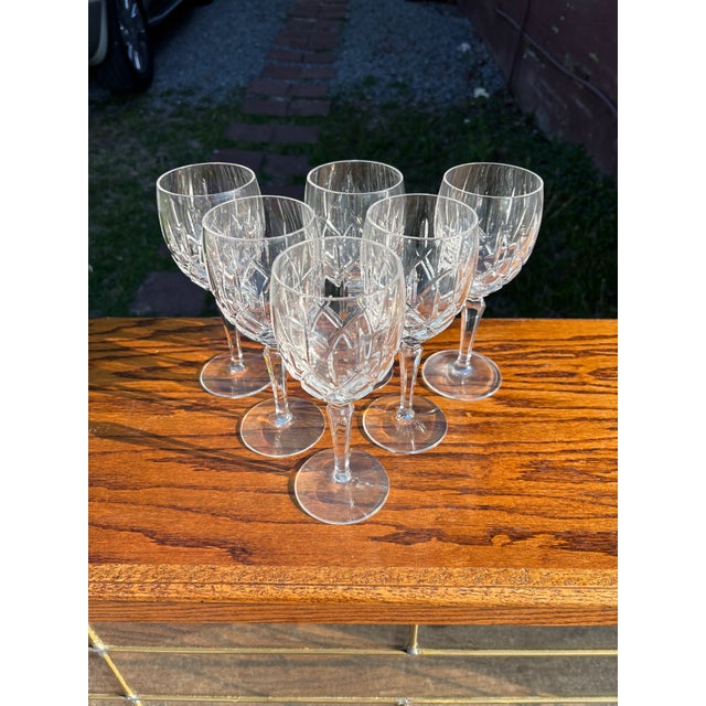 1990s 1990s Lady Anne Water Goblets - Set of 6 For Sale - Image 5 of 5