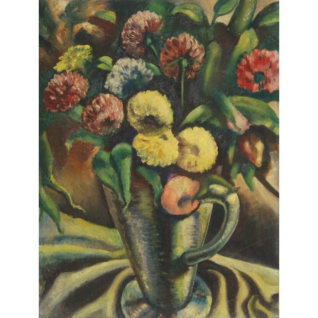 Floral Still Life (44) John F. Leonard American (1921–1987) Date: circa 1965 Oil on Board Size: 16 in. x 12 in. (40.64 cm...