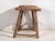 Antique Wabi Sabi Stool in Elm, 1900s For Sale - Image 6 of 8