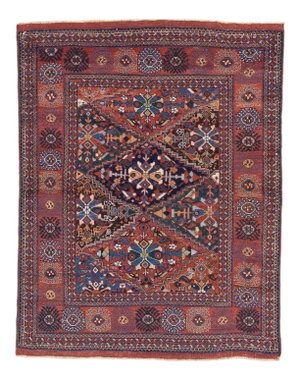 Early 20th Century Antique Afshar Rug - 4′6″ × 5′8″