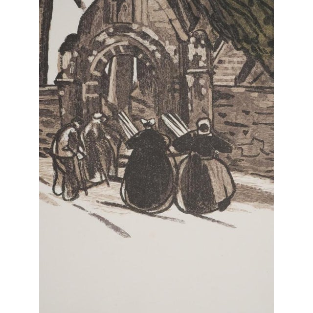 Mathurin Meheut, Brittany, Arrival at the Sanctuary, Engraving For Sale - Image 6 of 8