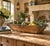 A wonderfully sculptural 19th-century primitive wooden dough trough, hand fashioned in a broad rectangular form with...