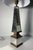 Pair of 1940s Hollywood Regency Mirrored Obelisk Form Table Lamps For Sale - Image 9 of 11