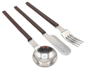 Concorde Cutlery attributed to Raymond Loewy for Air France, 1970s, Set of 36