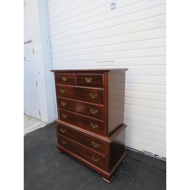 Tall Cherry Vintage Chest Of Drawers Chairish