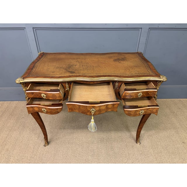 Antique French Parquetry Desk, 1885 For Sale - Image 10 of 18
