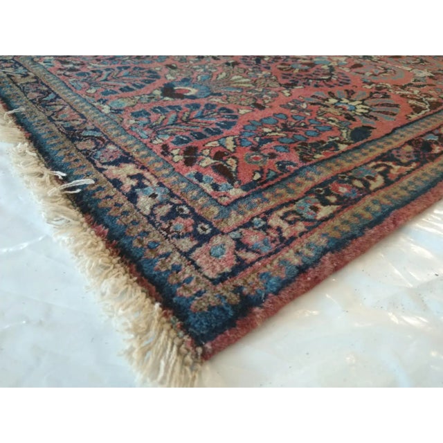 1920s 1920's Antique Sarouk, 2'3" X 4'4" For Sale - Image 5 of 6