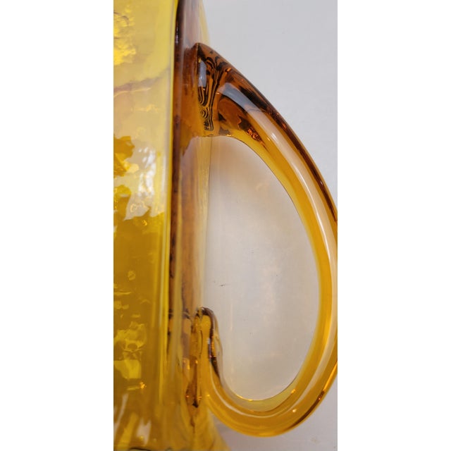 1960s Mid Century Modern Blenko Pitcher Signed For Sale - Image 10 of 15