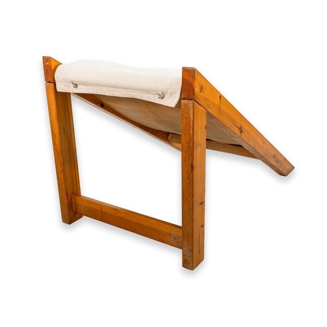 A postmodern “Mies” lounge chair designed by Archizoom Associati for Poltronova Italy, 1969; unmarked. Pine, rubber, and...
