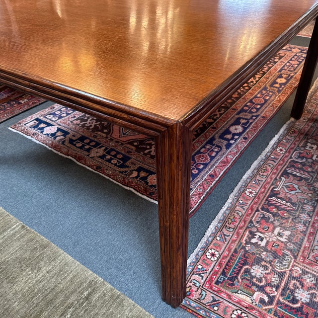 McGuire Furniture Square Parsons Table, Vintage For Sale - Image 12 of 12
