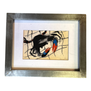 Contemporary Original Crab in Net Painting by Anna Heigh