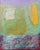 Late 20th Century Late 20th Century Pastel Yellow and Lavender Geometric Abstract Painting by C. Jones For Sale - Image 5 of 10