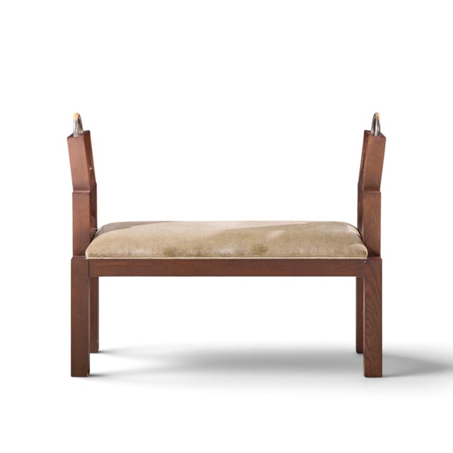 Wood Wendell Castle Mid Century Oak Bench For Sale - Image 7 of 10