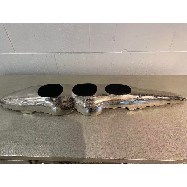 Silver Rippled Edge Trays For Sale - Image 9 of 10