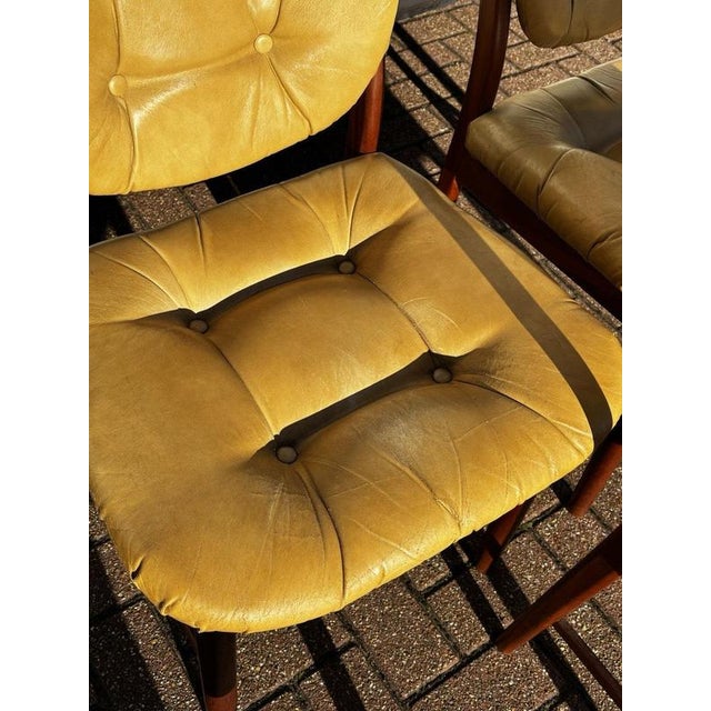 Brown Mid-Century Mordern Dining Chairs, Set of 4 For Sale - Image 8 of 12