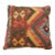 Arteverk Handwoven Afghan Kilim Pillow — Red & Green Diamonds For Sale