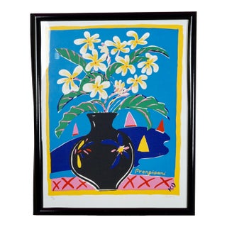 Mid 20th Century Ken Done "Frangipani" Silkscreen Print 612/665 Autographed For Sale
