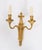 Antique French Louis Revival Three-Branch Ormolu Wall Lights, 1880, Set of 4 For Sale - Image 6 of 10