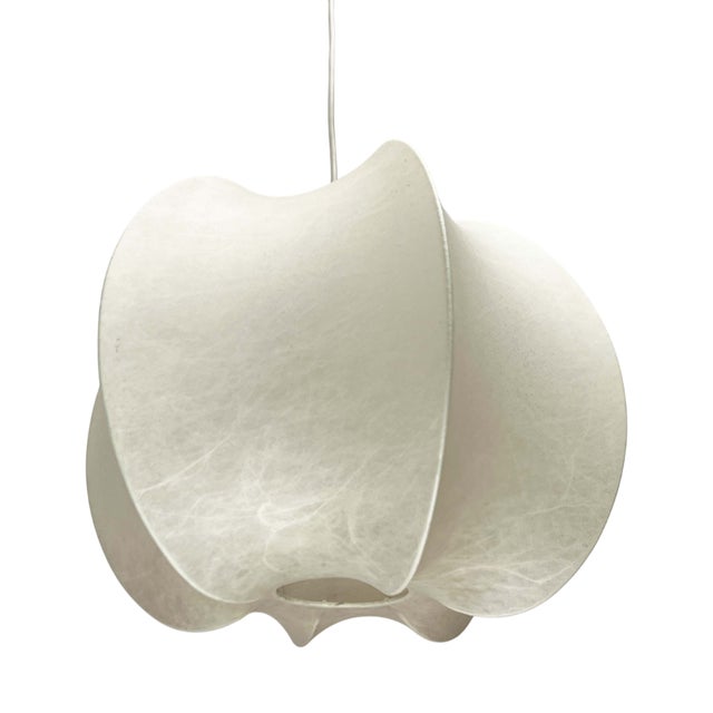 Mid-Century Modern Cocoon Pendant Lamp by Friedel Wauer for Goldkant Leuchten, Germany, 1960s For Sale