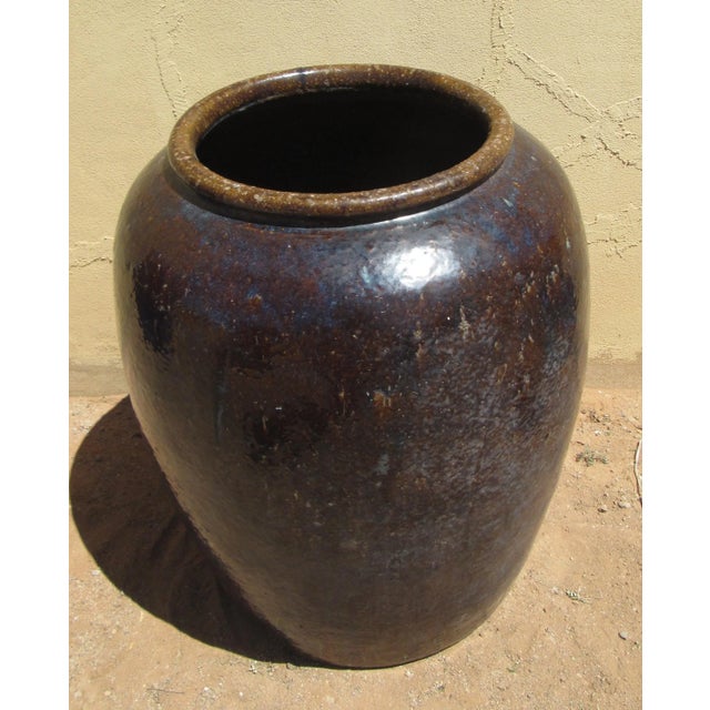 17th Century Large Antique South East Asian Wine Storage Martaban Jar For Sale - Image 5 of 12