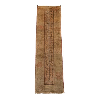 1900s Antique Samarkand Runner Rug With Stylized Branch Motifs For Sale
