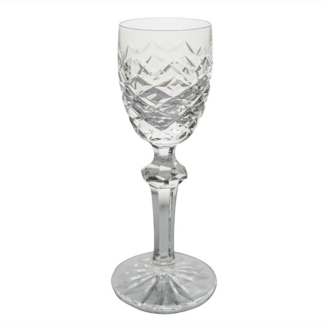 Boho Chic Vintage Crystal Pitcher & Cordial Glasses Set - 12 Pcs) For Sale - Image 3 of 8
