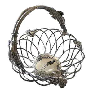 Vintage Godinger Wire Silver Plate Basket