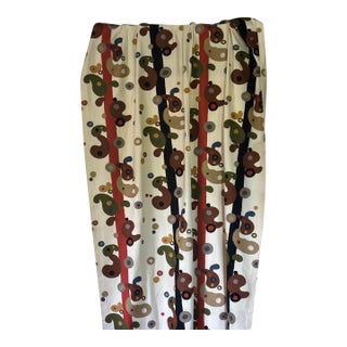 Clarence House Wool on Cotton Abstract Crewelwork For Sale