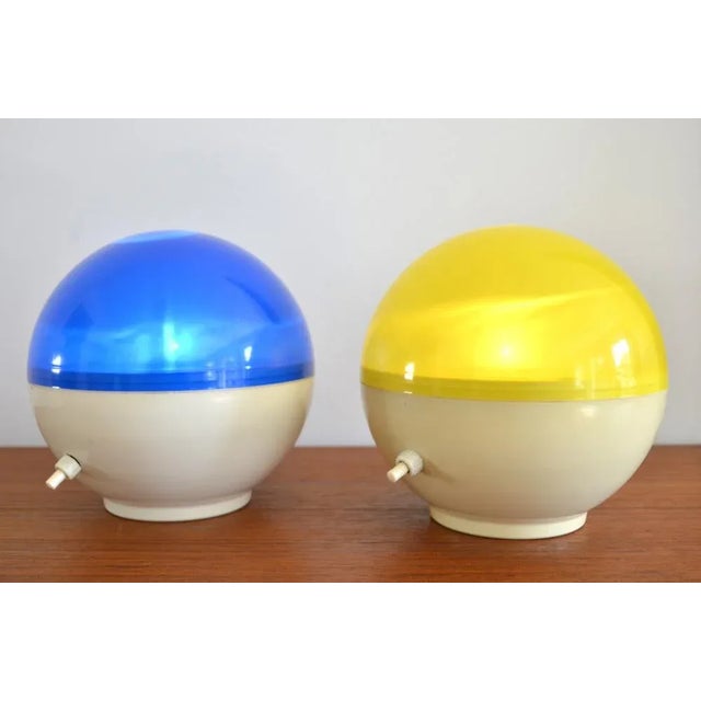Very rare party lights by the German designer Hans Gugelot for the Varta company. The lights are original lights from the...