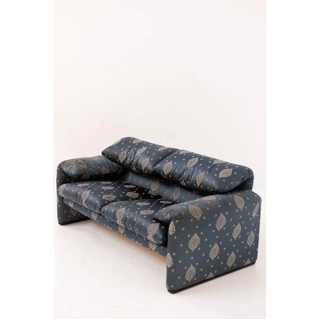 Blue Maralunga Sofa by Vico Magistretti for Cassina For Sale - Image 16 of 18