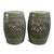Ceramic Ceramic Medallion Green Garden Stool For Sale - Image 7 of 9